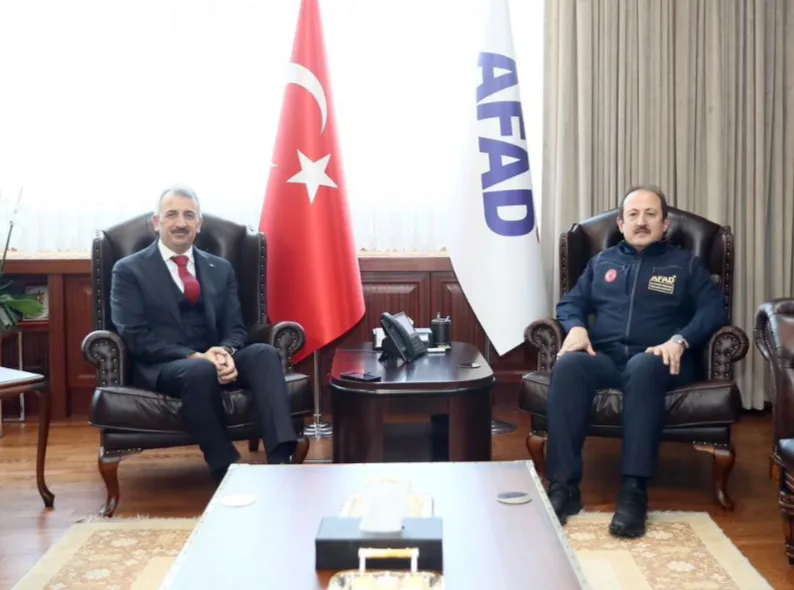 Vali Sezer’den, AFAD Başkanı Pehlivan’a ziyaret