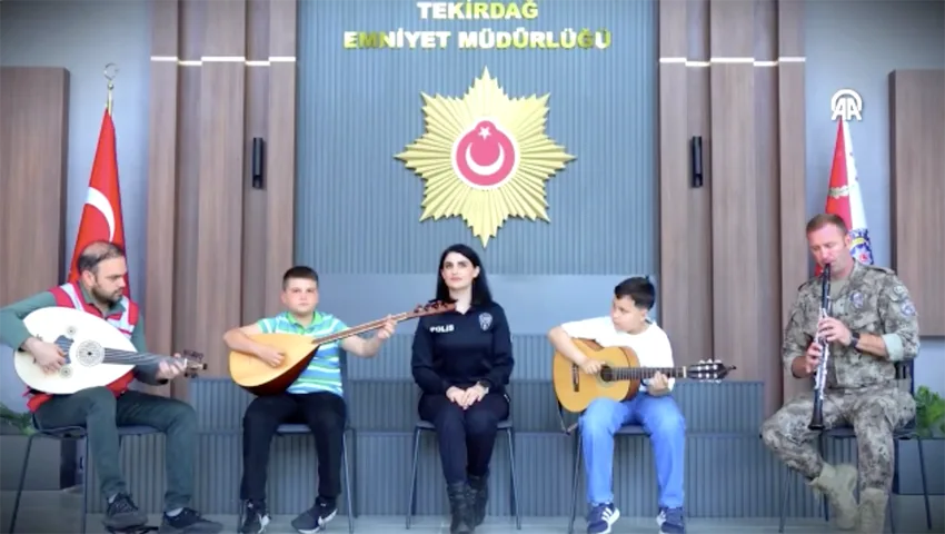Tekirdağ Emniyet Müdürlüğü 23 Nisan’ı video kliple kutladı