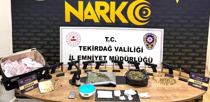 Tekirdağ’da uyuşturucu operasyonu: 2 gözaltı