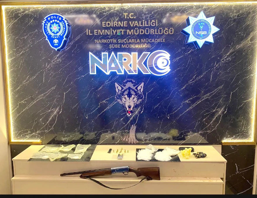 Edirne’de evinde uyuşturucu bulunan zanlı tutuklandı