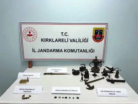 Kırklareli ve Tekirdağ’da tarihi eser kaçakçılığı operasyonu