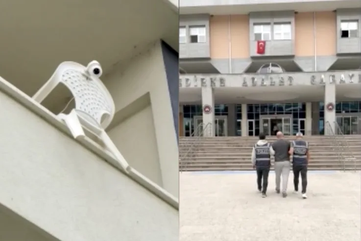 Polisi kameradan izledi, kaçış planı çatıda bitti