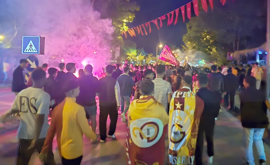 Edirne’de Galatasaray’ın 25.Şampiyonluk coşkusu