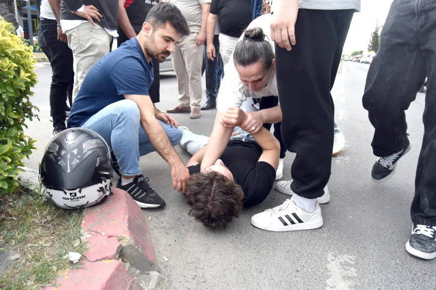 Kırklareli’ndeki kazada motosiklet sürücüsü yaralandı