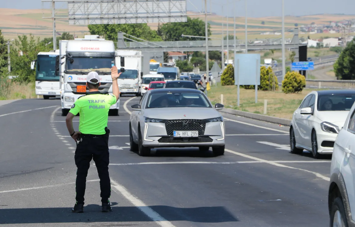 Trakya’da bayram tatili nedeniyle trafik denetimleri artırıldı