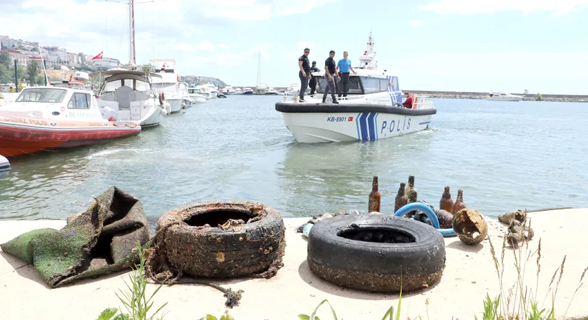 Tekirdağ’da deniz dibi temizliği yapıldı