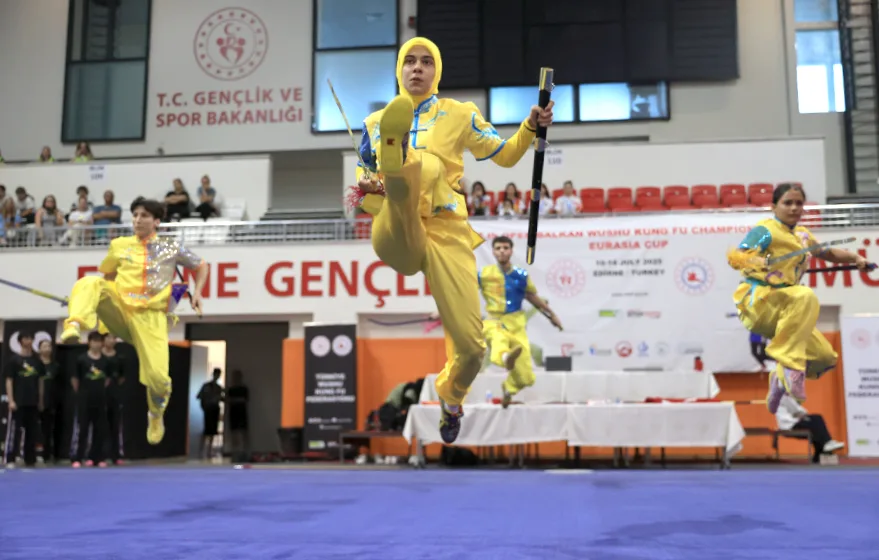 8. Açık Balkan Wushu Kung Fu Şampiyonası’nın açılış seremonisi yapıldı