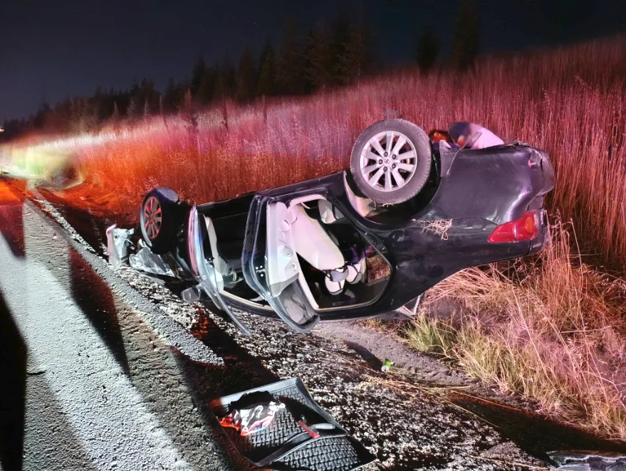 Tekirdağ’da devrilen otomobildeki 3 kişi yaralandı