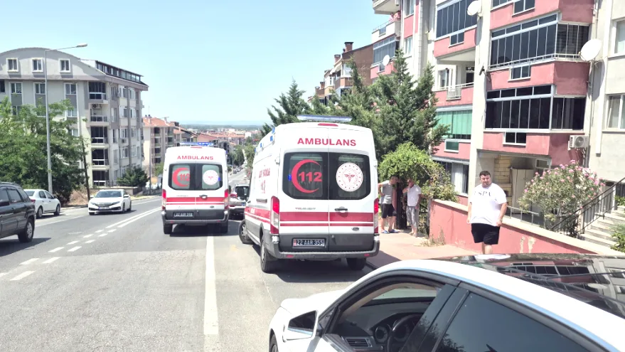 Edirne’de yürek burkan kaza: Oğlunun peşinden 5 metrelik bahçeye atladı