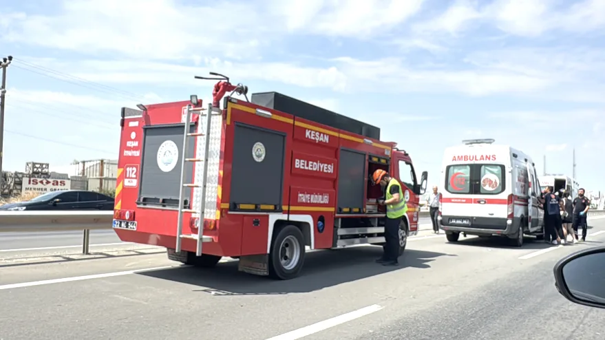 Edirne’deki trafik kazasında 6 kişi yaralandı