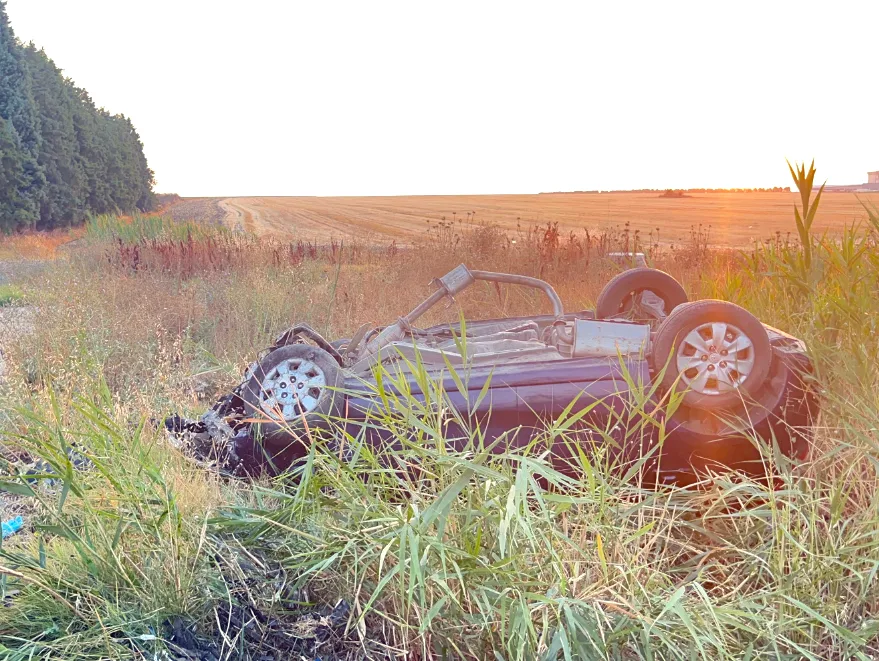Tekirdağ’da devrilen otomobildeki 2 kişi hayatını kaybetti