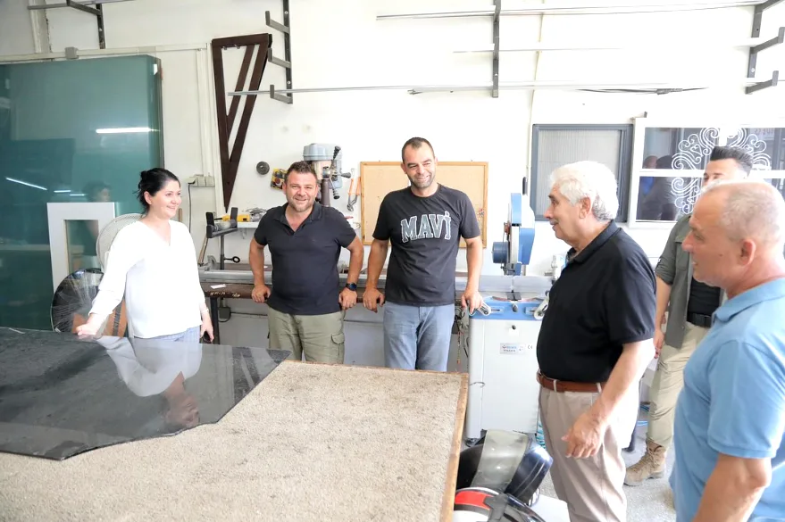 Başkan Gencan Akın, sanayi esnafını ziyaret etti