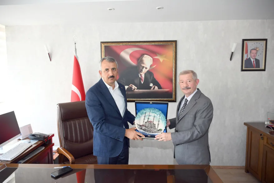 Vali Sezer’den Kaymakam Mercan’a ‘hayırlı olsun’ ziyareti