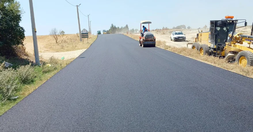 Turkmen Koyu Asfalt 1 - Edirne’nin köy yollarında asfalt mesaisi sürüyor