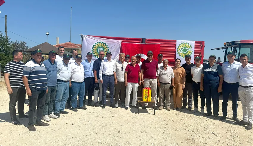 Pınarhisar’da ayçiçeği hasat töreni düzenlendi