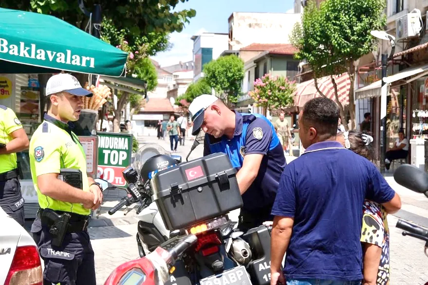 Kırklareli’nde trafiğe kapalı alanlarda motosiklet denetimi yapıldı