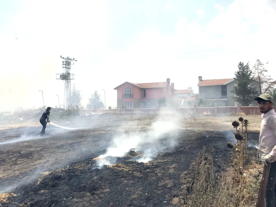 Kırklareli’nde çıkan anız yangını söndürüldü