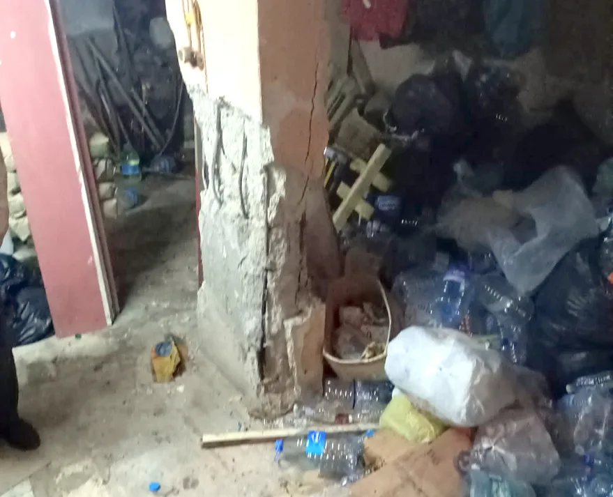 Edirne’de boşaltılan apartmanın altında tehlikeli üretim