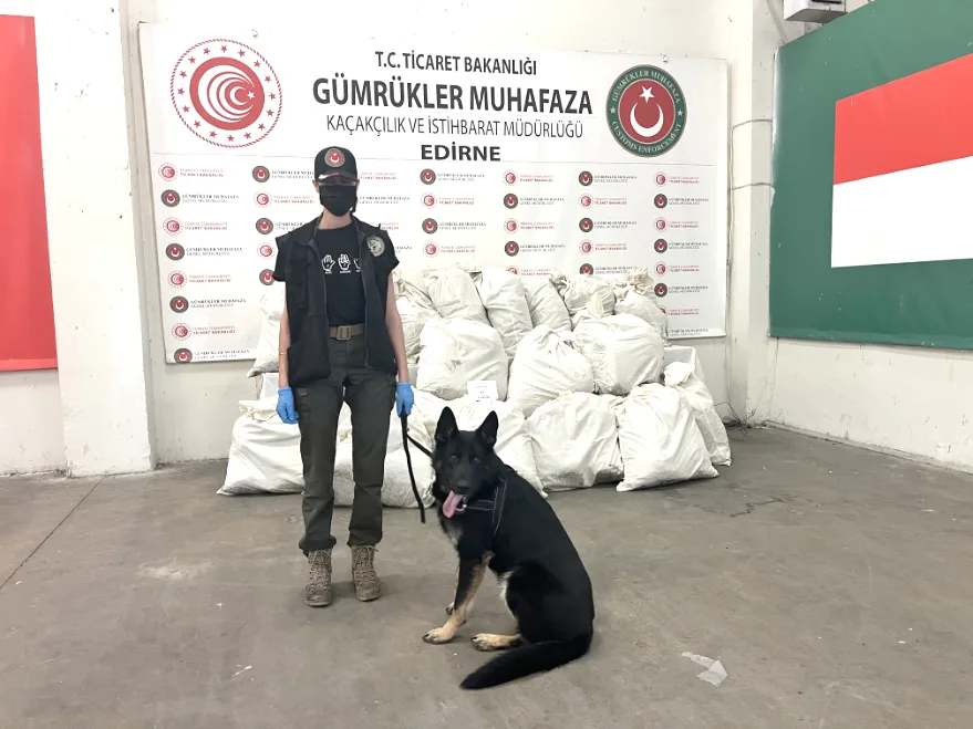 Kapıkule’deki iki operasyonda 245 kilo 932 gram esrar ele geçirildi