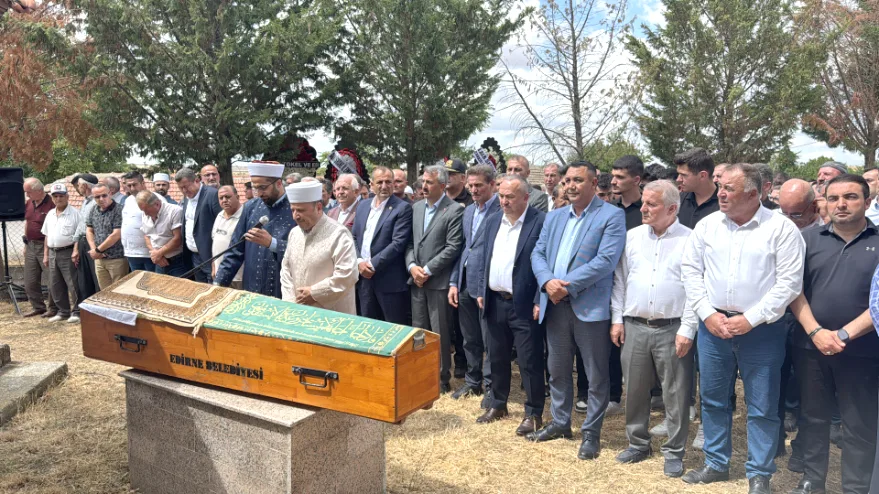 Gümüşhane Valisi Baruş’un babası Edirne’de son yolculuğuna uğurlandı