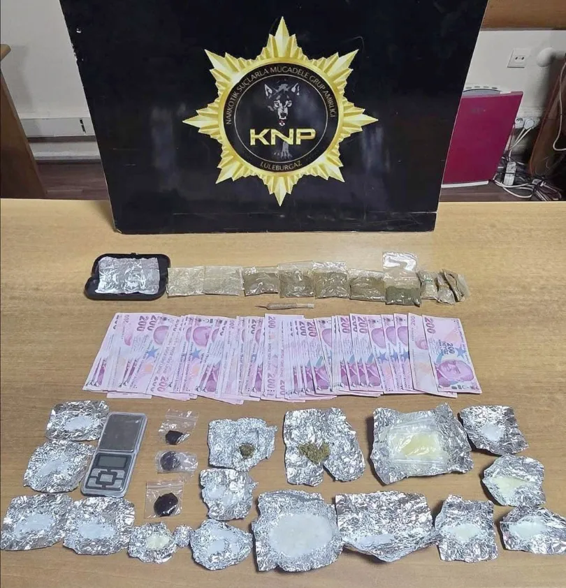 Kırklareli’nde uyuşturucu operasyonu: 5 şüpheliden 2’si tutuklandı