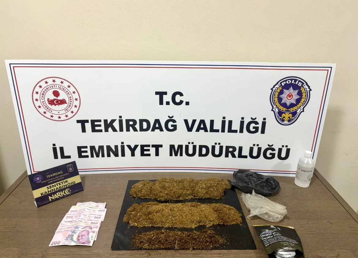 Tekirdağ’da uyuşturucu operasyonunda yakalanan 3 şüpheli tutuklandı