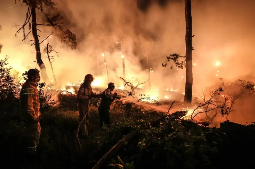 Çanakkale Gelibolu’da alev savaşçılarının mücadelesi sürüyor