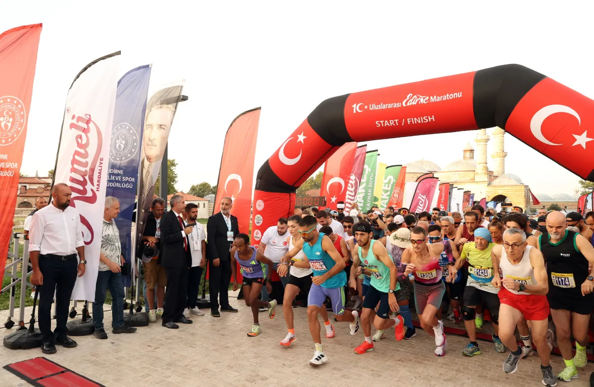 10. Uluslararası Edirne Maratonu koşuldu