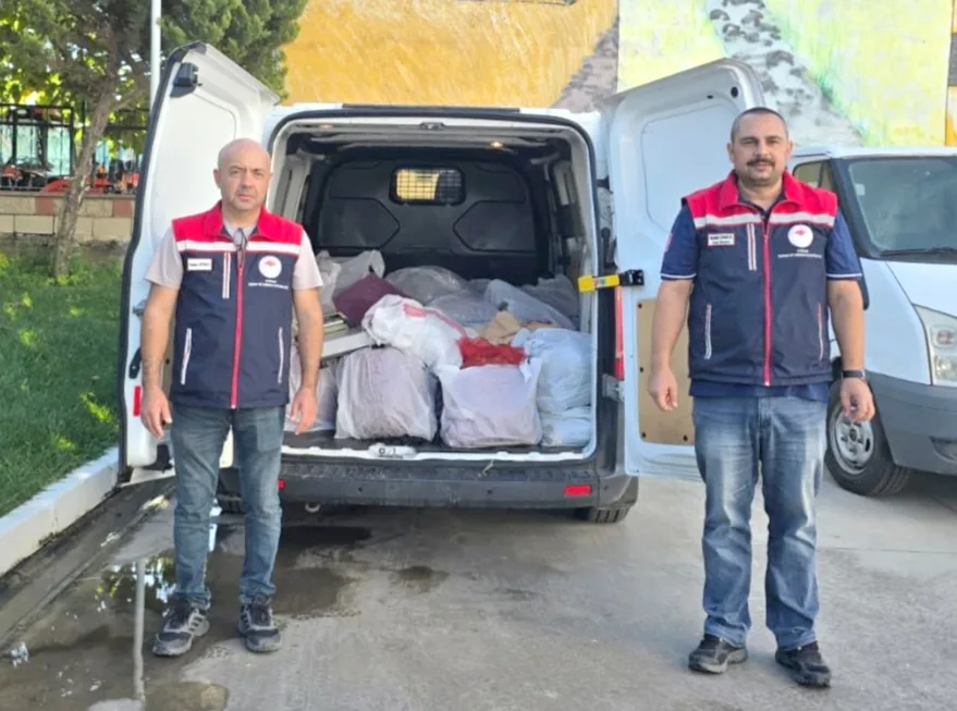 Edirne’de 650 kilo kum midyesi ele geçirildi
