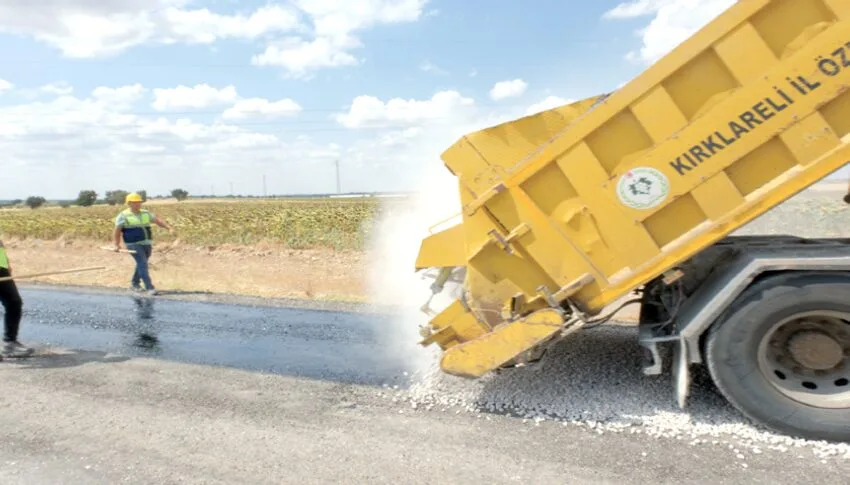 Kırklareli’nde asfalt sezonu başladı