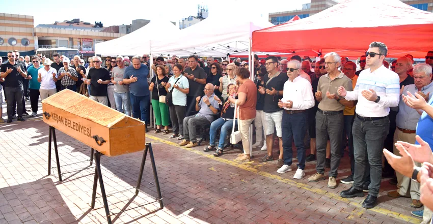 Keşan Belediyesi personeli son yolculuğuna uğurlandı