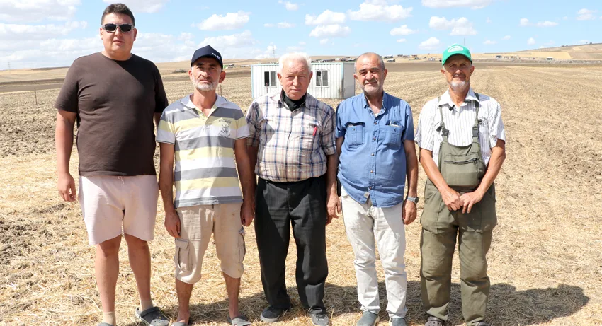 Tekirdağ’da çiftçiler tarım arazilerine konteyner ev konulmasına tepki gösterdi