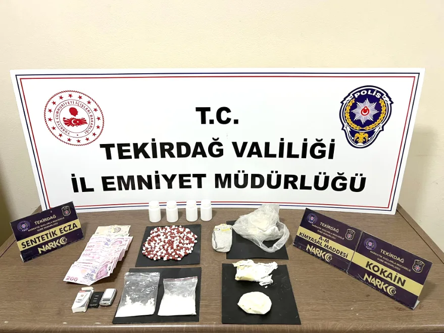 Tekirdağ’da uyuşturucu operasyonların: 10 şüpheli tutuklandı