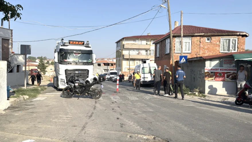 Kırklareli’nde TIR’ın çarptığı kadın ağır yaralandı