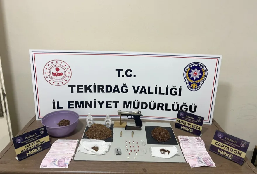 Tekirdağ’da uyuşturucu operasyonları: 14 şüpheli tutuklandı