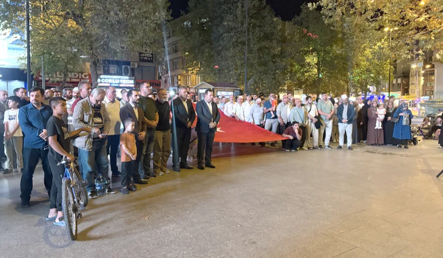 Tekirdağ’da STK’lar Platformu Gazze’deki kara operasyonunu kınadı