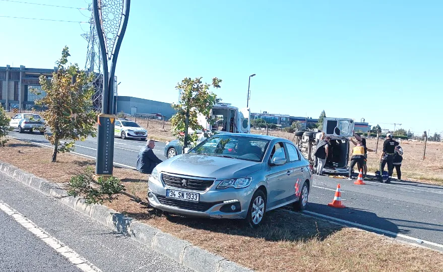 Tekirdağ’daki trafik kazasında 3 kişi yaralandı