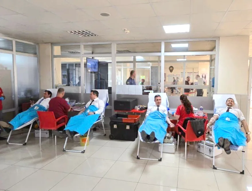 Edirne Adliyesinde kan bağışı kampanyası düzenlendi