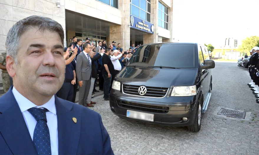 Erzurum’a atanan Edirne Emniyet Müdürü Karaburun, gözyaşlarıyla uğurlandı