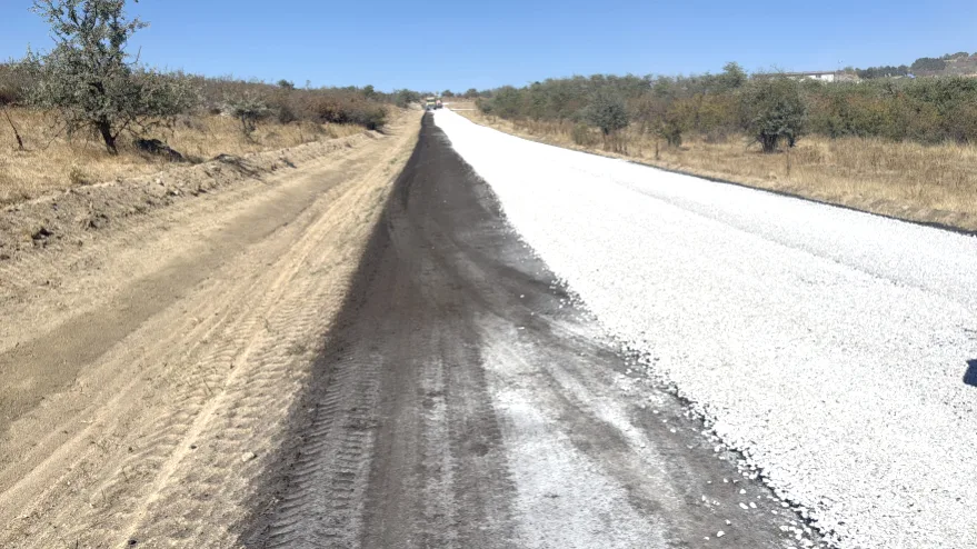 Koy Yollari Asfalt 3 - Edirne’de köy yollarını asfaltlama çalışmaları devam ediyor