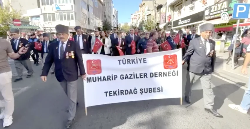 Tekirdağ’da 19 Eylül Gaziler Günü dolayısıyla tören düzenlendi