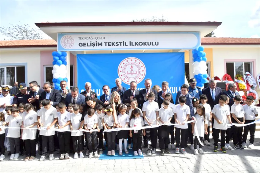 Gelişim Tekstil İlkokulu açıldı