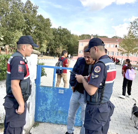 Jandarma okul denetimi 2 - Kırklareli’nde okul çevreleri denetlendi