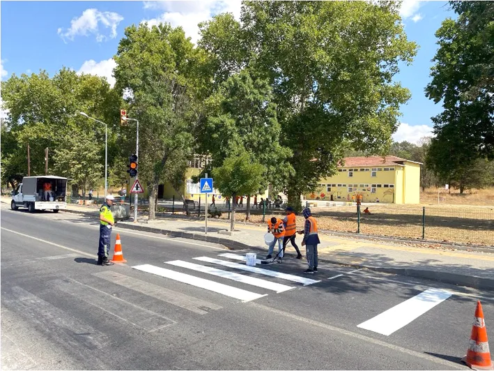 Yaya onceligi denetimi 2 - Kırklareli’nde jandarma yaya önceliği denetimi yaptı