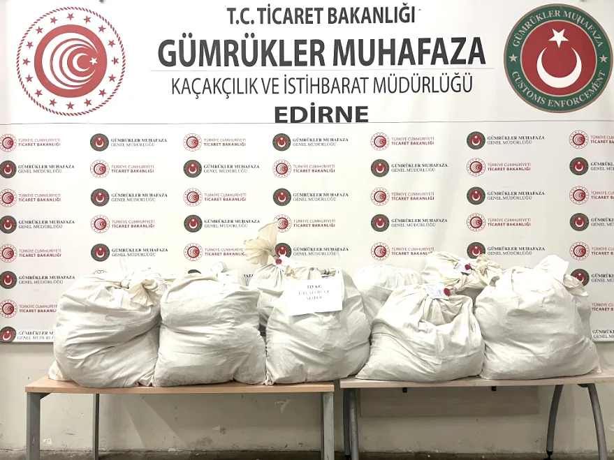 Kapıkule’de 113 kilogram uyuşturucu ele geçirildi