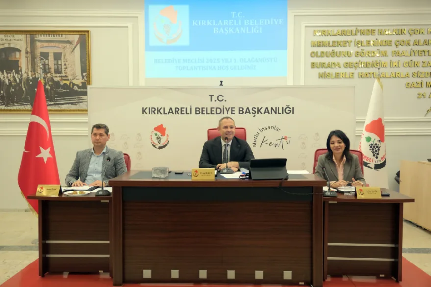 Kırklareli Belediye Meclisi olağanüstü toplantısı yapıldı