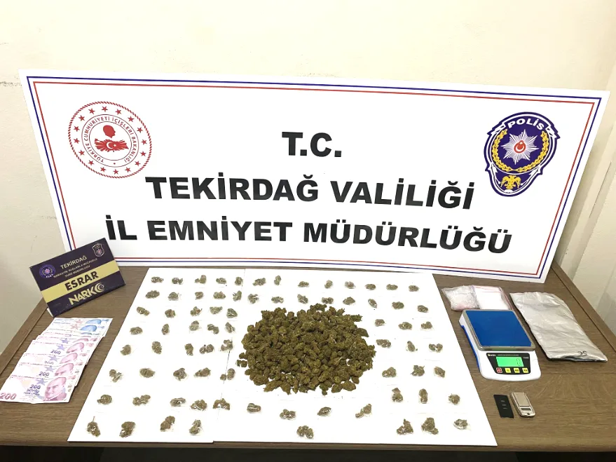 Tekirdağ’da uyuşturucuya 12 tutuklama