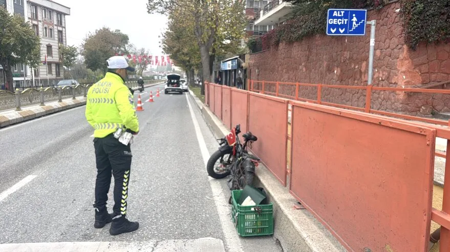 Edirne’de kamyonla çarpışan elektrikli bisikletin sürücüsü yaralandı