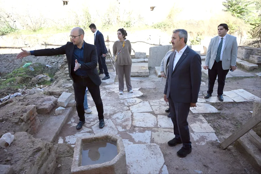 Gazi Mihal Restorasyon 1 - Tarihi Gazi Mihal Hamamı’nda restorasyon çalışmaları sürüyor