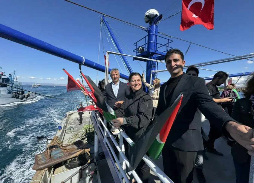 IMG 0440 e1759673769172 - Edirne’de Küresel Sumud Filosu’nu “selamlama” etkinliği düzenlendi